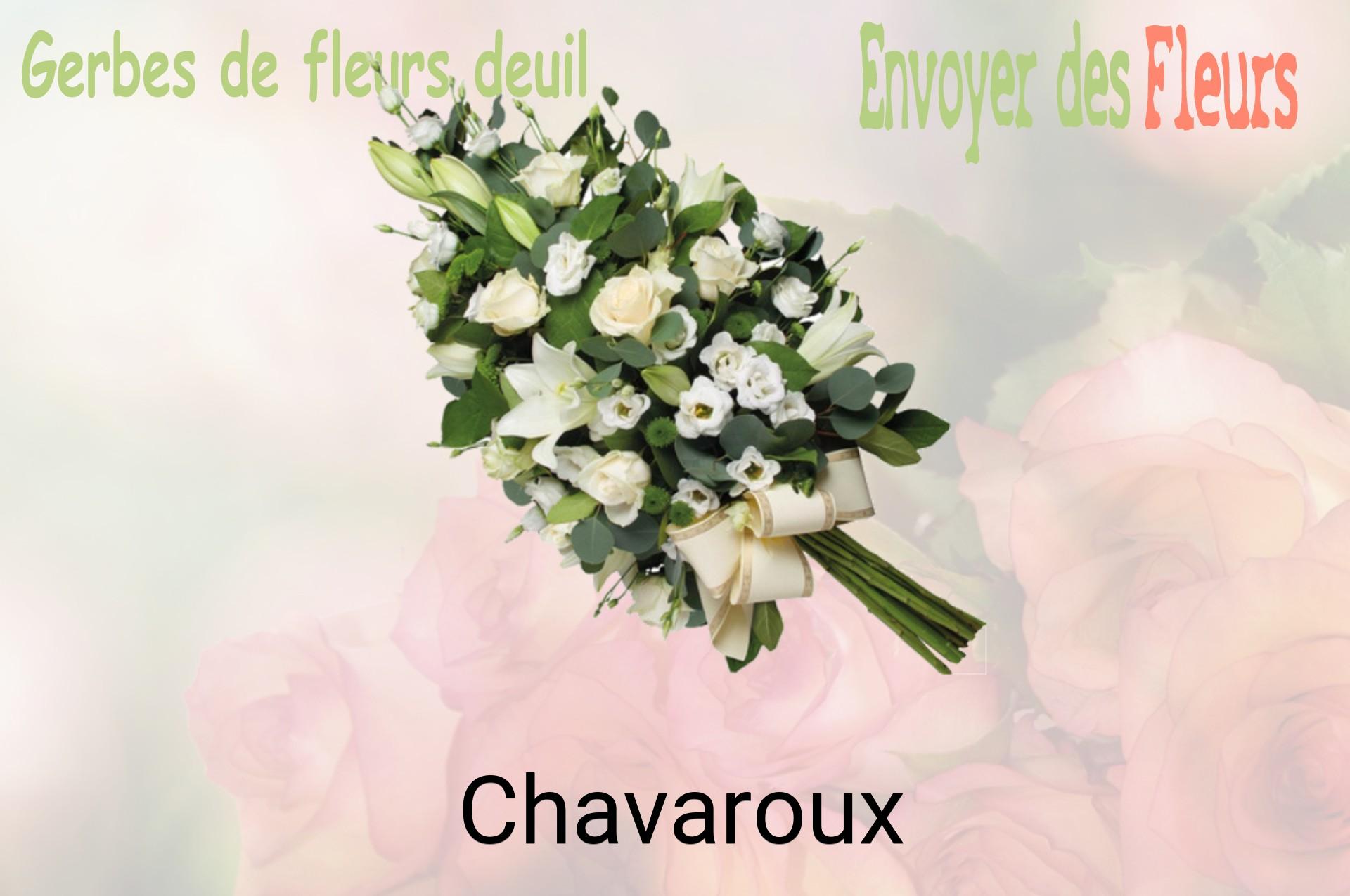 Gerbe de fleurs de deuil livrée à Chavaroux
